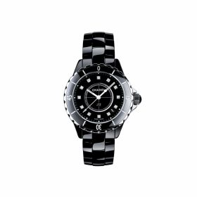 Chanel H1625 J12 Diamonds Black Ceramic Ladies Watch