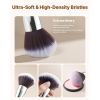 34-Piece Makeup Brush Set, Professional Brushes Kit for Foundation Blending Eyeshadow Concealer Blush - with Soft Bristles, Ergonomic Wood Handle