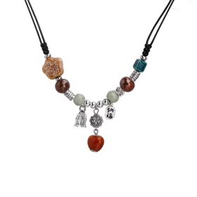 Love Ceramic Beaded Necklace Transfer Necklace (Option: Women-Colourful)