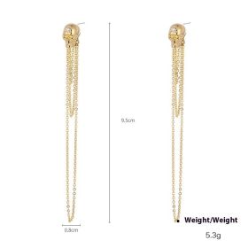 Punk Punk Skull Pendant Earrings (Option: Tassel Style)