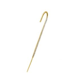 Glistening Ear Wrap Crawler Zircon Earrings Piercing Earrings Premium Earrings (Option: A-Gold-Single)
