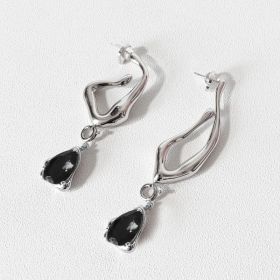 Long Style Design Earrings Female Ruby Earrings (Option: C)