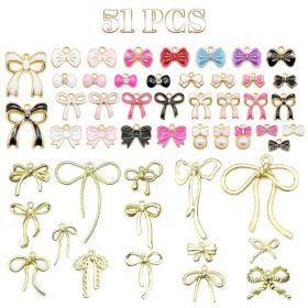 51 Pcs Bowknot Charms (Option: W13613472)