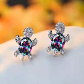 Cute Little Animal Niche Design Earrings Jewelry Stud Earrings (Option: Color)