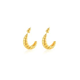 Water Metal Drop Twist Exquisite Earrings (Option: 6Style)