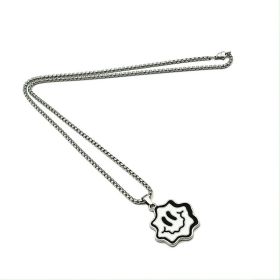 Wave Face Necklace Hip-hop Pendant Popular Jewelry Funny Street Accessories (Option: White)
