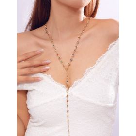 European And American Color Artificial Crystal Necklace Women's Temperament (Option: 17 LADYBIRD)