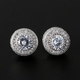 10mm Hip Hop Earring (Option: Silver)