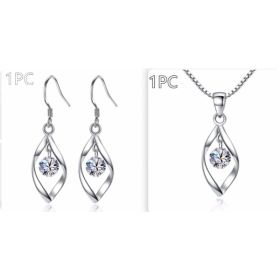 Zircon Reduction Silver Earrings (Option: Set-1PC)