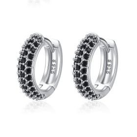 Black Mango Korean Ins Frosty Style Earrings (Option: Black)