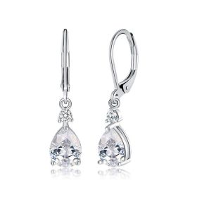 Light Luxury Water Drop Copper Zircon Earrings Female Temperament High Sense (Option: Style 7-Copper Inlaid Zircon)