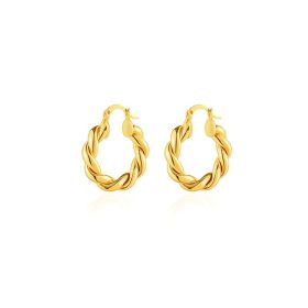 Water Metal Drop Twist Exquisite Earrings (Option: 2Style)