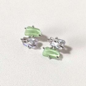 Women's Peach Blossom Spar Earrings (Option: Green)