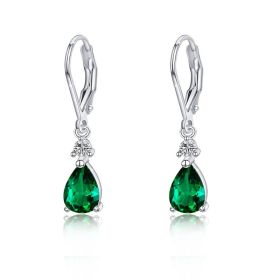 Light Luxury Water Drop Copper Zircon Earrings Female Temperament High Sense (Option: Style 3-Copper Inlaid Zircon)