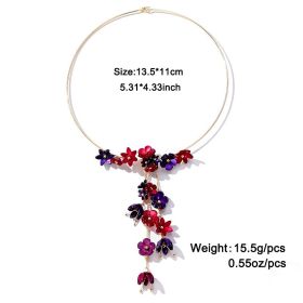 Acrylic Flower Spring Suit Collar (Option: WQN02585 color)
