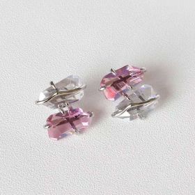 Women's Peach Blossom Spar Earrings (Option: Pink)