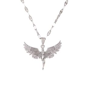Women's Cute Dream Moon Necklace Versatile Design Jewelry (Option: Women-White)