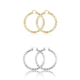 European And American Minimal Art Design Circle Shape Electroplating 18K Gold (Option: Suit)