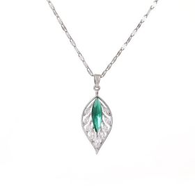 Women's Cute Dream Moon Necklace Versatile Design Jewelry (Option: Women-Green)