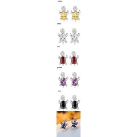 Cute Little Animal Niche Design Earrings Jewelry Stud Earrings (Option: Suit A)