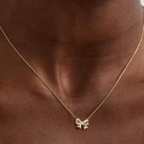 Bow Necklace Female Personality Golden Clavicle Chain Fashion All-match (Option: Style 3)